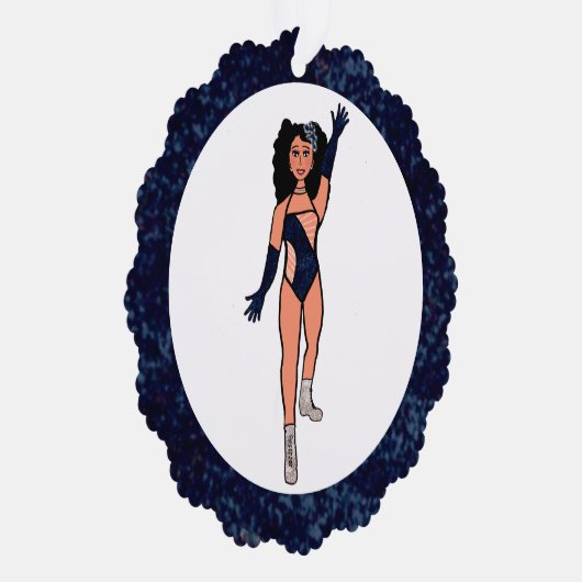 Indigo & Diamonds Dancer Ornament Card B (Rechts)