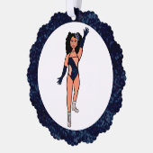 Indigo & Diamonds Dancer Ornament Card B Karte (Links)