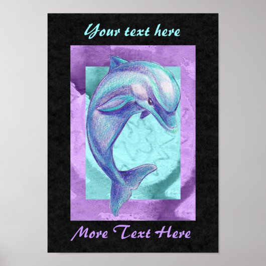 Indigo Dolphin Poster (Vorne)