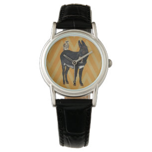 INDIGO DONKEY & OWL Watch Armbanduhr