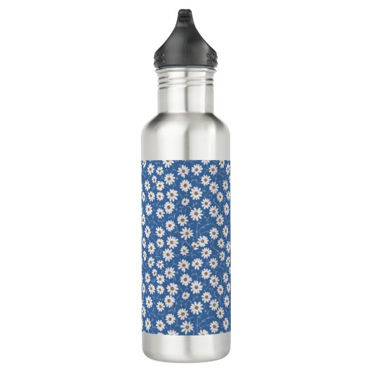 Indigo Dream Daisies Edelstahlflasche (Rechts)