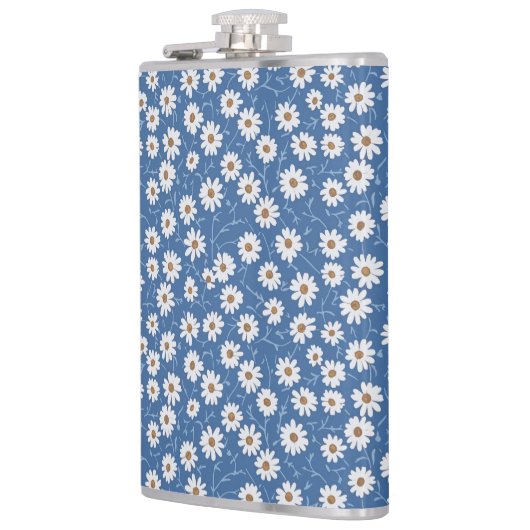 Indigo Dream Daisies Flachmann (Links)