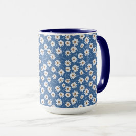 Indigo Dream Daisies Tasse