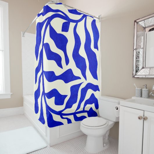 Indigo Elegance Duschvorhang (Beispiel)