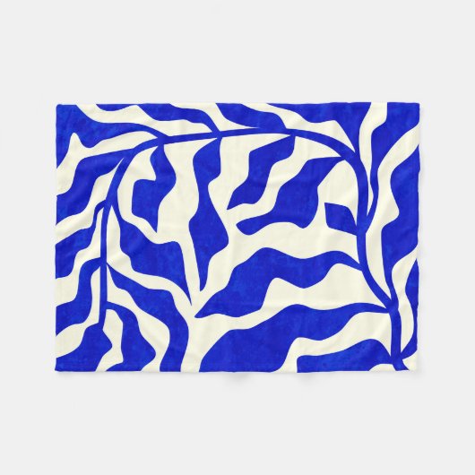 Indigo Elegance Fleecedecke (Vorderseite (Horizontal))