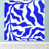 Indigo Elegance Leinwanddruck (Insitu (Holzboden))