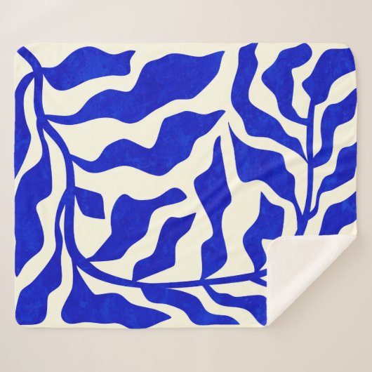 Indigo Elegance Sherpadecke (Vorderseite (Horizontal))