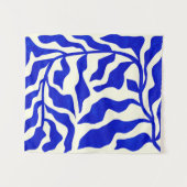 Indigo Elegance Wandteppich (Vorderseite (Horizontal))