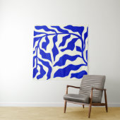 Indigo Elegance Wandteppich (Beispiel (Horizontal))