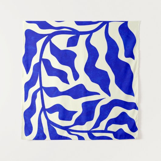 Indigo Elegance Wandteppich (Vorderseite)