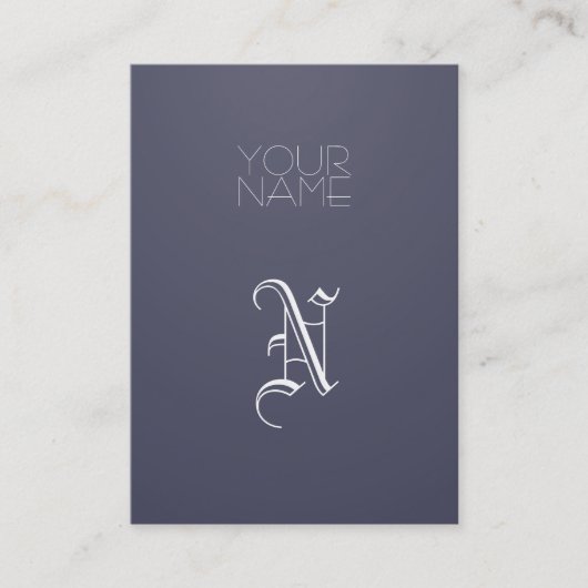 Indigo elegant visitenkarte (Vorderseite)