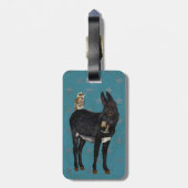 INDIGO-ESEL u. EULE Gepäckanhänger (Rückseite vertikal)