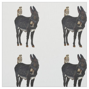 INDIGO-ESEL u. EULE Gewebe Stoff