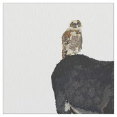 INDIGO-ESEL u. EULE Gewebe Stoff (Nahaufnahme)