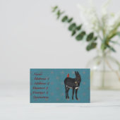 INDIGO-ESEL u. KARDINAL Geschäfts-Karte Visitenkarte (Stehend Vorderseite)