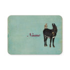 Indigo Esel und Eule Visitenkarte