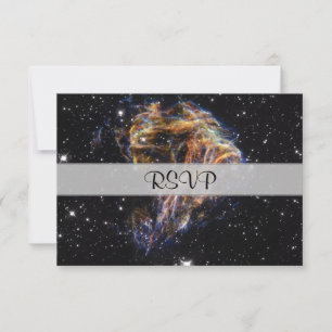 Indigo Espero Stellar Debris Cloud RSVP Karte