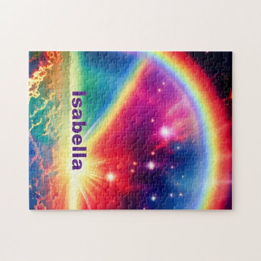 Indigo Event Over Fantasy Indigo Clouds Szene Puzzle (Horizontal)