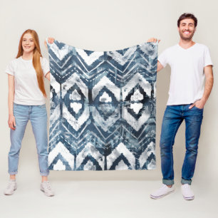 Indigo-Extraktion - geometrisch Fleecedecke