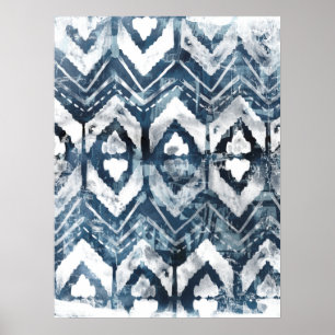 Indigo-Extraktion - geometrisch Poster