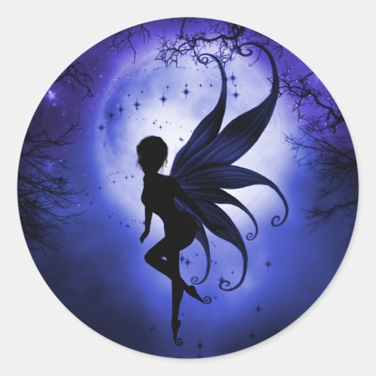 Indigo Fairy Sticker (Vorderseite)