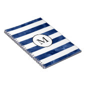 Indigo-Farbstreifen Notizblock (Rechte Seite)