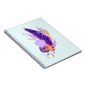 Indigo Feather Bloom Notizblock (Rechte Seite)