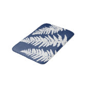 Indigo Fern Botanischer Badematte (Schrägansicht)