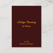 Indigo-Flagge ATC Visitenkarte (Rückseite)