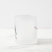 Indigo-Flaggen-Bild (Version 2) Mattglastasse (Mittel)