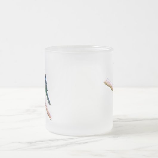 Indigo-Flaggen-Bild (Version 2) Mattglastasse (Mittel)