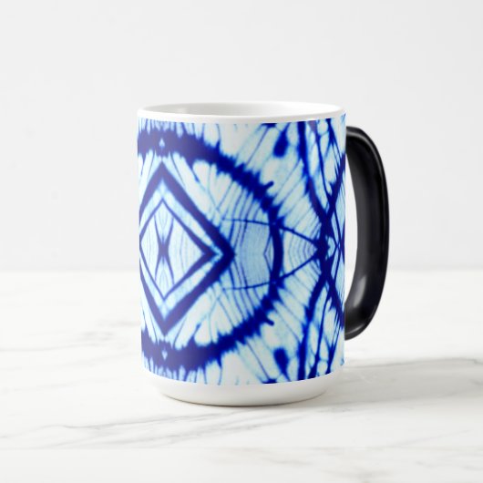 Indigo Gefärbte Krawatte Magic Tasse (VorderseiteRechts)