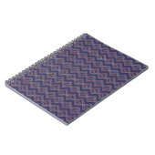 Indigo gestickte Diamanten Notizblock (Linke Seite)