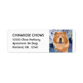 INDIGO glatt auswählen Rücksendeadresse Etikett an (Vorne)