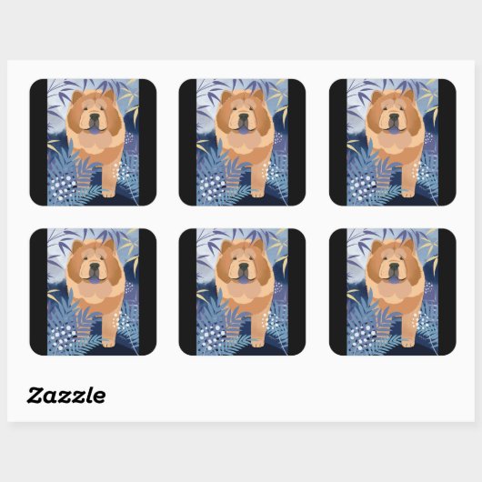 INDIGO glatte Chocksticker Quadratischer Aufkleber (Blatt)