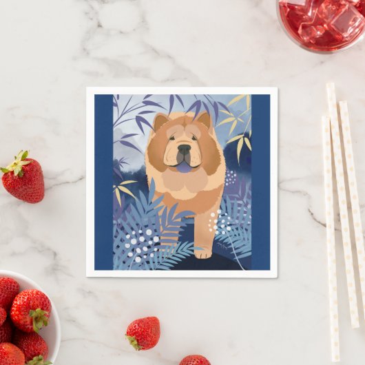 INDIGO glatte, gegossene Papierservietten (Beispiel)