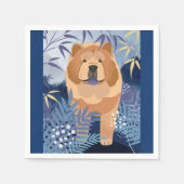 INDIGO glatte, gegossene Papierservietten (Vorderseite)