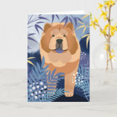 INDIGO Glattwürfelkarten Karte (Gelbe Blume)