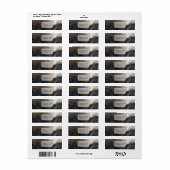 Indigo Gold Foil Agate Return Address (Vorne)