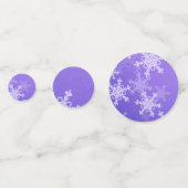 Indigo Golden Snowflakes Minimalistisch Weihnachte Konfetti (Rückseiten)