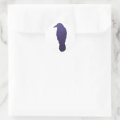 Indigo Gradient Crow Aufkleber (Tasche)