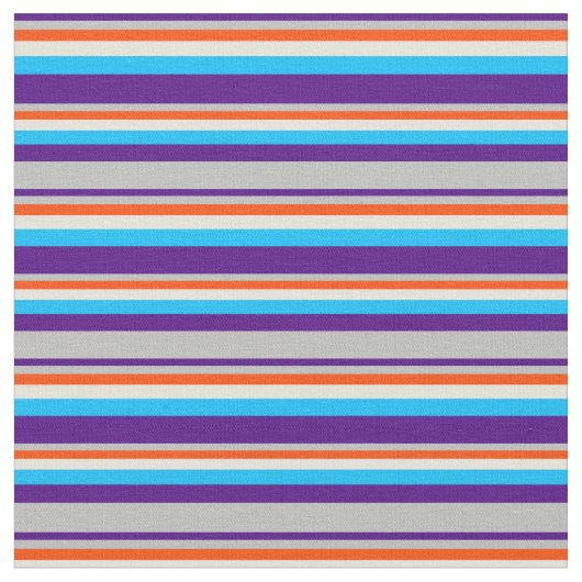 Indigo, Grau, Rot, Beige & Deep Sky Blau gefärbt Stoff (Nahaufnahme)
