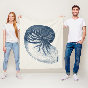 Indigo-Haifisch-AugeSeashell Fleecedecke