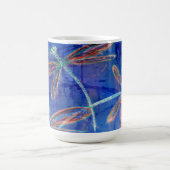 Indigo Haze Libellen flattern Kaffeetasse (Mittel)