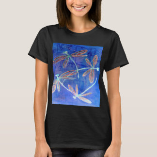Indigo Haze Libellen flattern T-Shirt