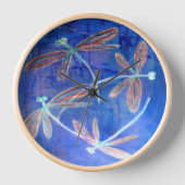 Indigo Haze Libellen flattern Uhr (Vorderseite)