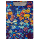 Indigo-Herbstlaub wirbeln Klemmbrett (Vorderseite)