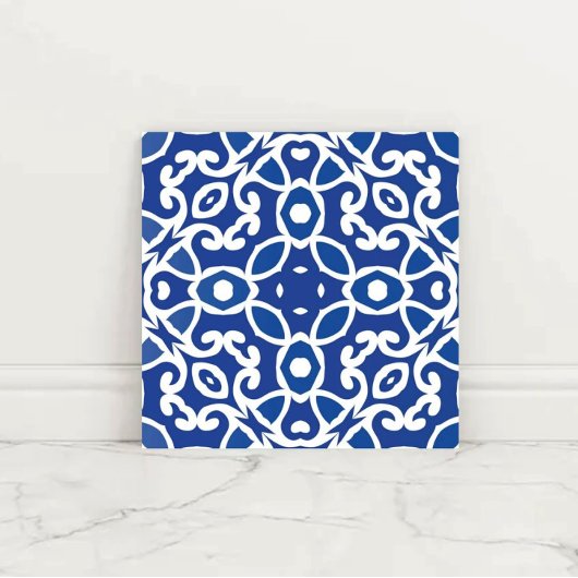 Indigo Heritage Classic Portuguese Geometric Fliese