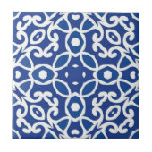 Indigo Heritage Classic Portuguese Geometric Fliese (Vorderseite)