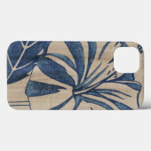 Indigo Hibiskus Case-Mate iPhone Hülle (Rückseite (Horizontal))